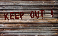 Wooden fence (keep out)